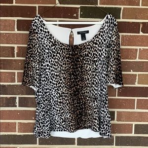 CLOSET CLEAR OUT! White House | Black Market Animal Print Blouse